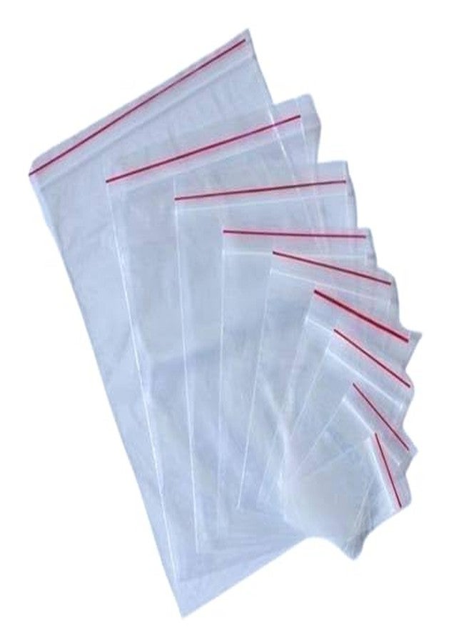 PLATINUM Ziplock Covers Pouch Bags 2.5 x 3.5 Inches of 100 Pack | Reusable Ziplock Bags Airtight Seal for Travel Freezer Refrigerator Packing Cloths Accessories (Plastic, White) - Image 1